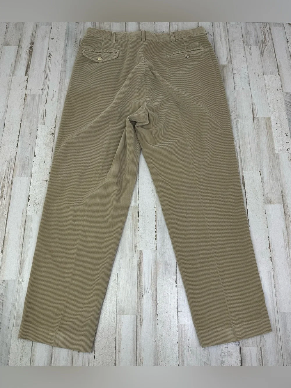 Vintage Eddie Bauer Corduroy Pants Mens 38x30 Tan Straight Leg